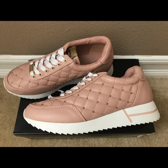 Bebe Sport Barkley Lace Up Sneakers Pink - Picture 4 of 7